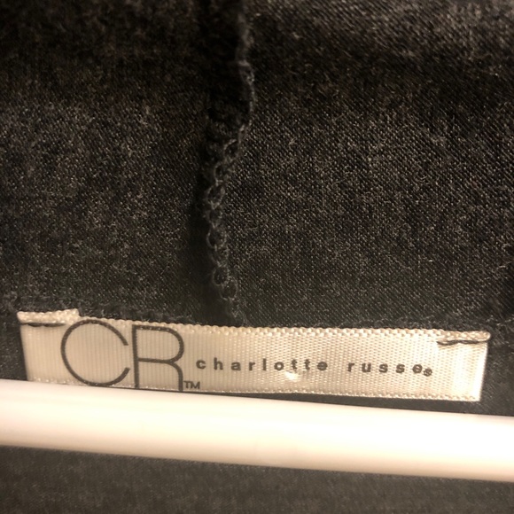 💕Charlotte Russe Open front gray top one-size - Picture 5 of 5